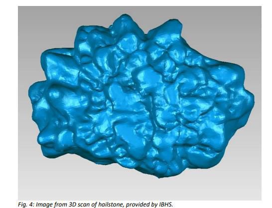 3D image Bethune hailstone